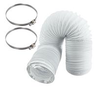 SPARES2GO Extra Long Vent Hose & Screw Clips Kit for SERVIS Tumble Dryer (6 Metre, 100mm Diameter)