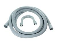 Spares2go Extra Long Water Pipe Outlet Hose for Indesit Washing Machine (4m 29mm & 22mm Connection)
