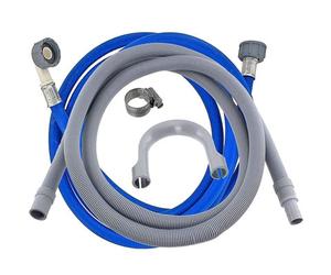 Spares2Go Fill Hose + Drain Extension Kit For Washing Machine Or Dishwasher (2.5M + 3.5M)