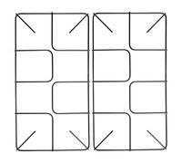 SPARES2GO Flat Profile Gas Hob Pan Support Stand Grid for Beko Oven Cookers (Pack of 2, 455mm x 245mm)