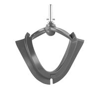 SPARES2GO Flexible Beater Creaming Whisk Compatible with Kenwood Chef AT501 Kitchen Machine Mixer (Grey)