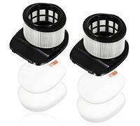 SPARES2GO Foam Felt + Post Motor Filter Kit compatible with Shark IZ201 IZ251 Anti Hair Wrap Cordless Vacuum Cleaner x 2