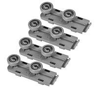 SPARES2GO Front Basket Rail Wheel Adjustment Supports Fits AEG Fits Electrolux Fits IKEA Fits Zanussi Dishwasher (Pack of 4)