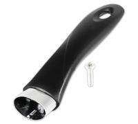 Spares2go Frying Pan Handle Curved Black Bakelite Saucepan Pot Cookware Replacement (200mm)