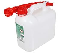 SPARES2GO Fuel Can Petrol Diesel Jerry Canister with Flexible Spout (5L)