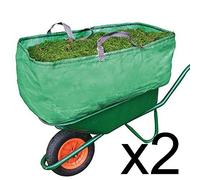 Spares2go Garden & Farm Wheelbarrow Carrier Bag Heavy Duty Capacity Increase (270 Litre, Pack of 2)
