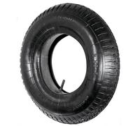 SPARES2GO Garden Tipper Trailer Wheel Tyre and Inner Tube Set (3.50-8) | 14" (360mm) Outer Diameter, 3.5" (90mm) Tyre width, Fits Standard 8" Rim (most common size), 35 PSi Schrader Valve