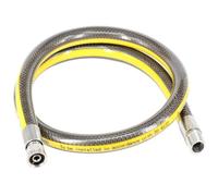 Spares2Go Gas Supply Hose Oven Cooker Universal Micropoint Bayonet Pipe 4Ft X 1/2"