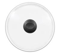 Spares2Go Glass Cookware Lid + Curved Handle Tempered Pan Pot Dish Cover Replacement Kit (22Cm)