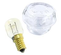 SPARES2GO Glass Lamp Light Bulb Cover and Light Bulb for Ikea Oven Cooker