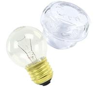 SPARES2GO Glass Lamp Light Bulb Cover and Light Bulb for Prima Oven Cooker