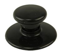 Spares2Go Glass Lid Knob & Safety Skirt Compatible With Morphy Richards 3.5L 6.5L Slow Cookers (Black)