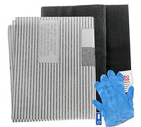 SPARES2GO Grease Filter Kit compatible with Bosch Cooker Hood Recirculating Kitchen Extractor Vent Fan (1 x Grease Filter, 1 x Carbon Filter + 5 Fresheners)