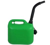 SPARES2GO Green Jerry Can with Flexible Spout (5 Litre)