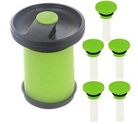 SPARES2GO Green Washable Filter for Gtech Multi MK2 K9 ATF011 ATF037 Cordless Vacuum Cleaner (+ 6 Freshener Cartridges)