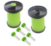SPARES2GO Green Washable Filter for Gtech Multi MK2 K9 Cordless Vacuum Cleaner (2 x Air Filters + 6 Freshener Cartridges)
