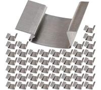 SPARES2GO Greenhouse Glass Sprung G Clips (Pack of 50)