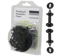 SPARES2GO Greenhouse Insulation Shading Fixers Bubble Wrap PVC Plastic Frame Clips (Pack of 20)