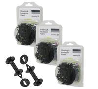 Spares2Go Greenhouse Insulation Shading Fixers Bubble Wrap Pvc Plastic Frame Clips (Pack Of 60)