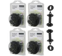 Spares2Go Greenhouse Insulation Shading Fixers Bubble Wrap Pvc Plastic Frame Clips (Pack Of 80)
