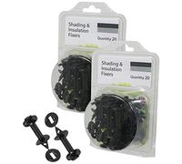 SPARES2GO Greenhouse Insulation Shading Fixers Bubble Wrap PVC Plastic Frame Clips (x 40)