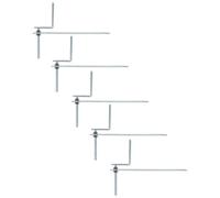 Spares2Go Gutter Rise & Fall Bracket Universal Galvanised Steel Adjustable Fascia Support Kit (Pack Of 5)
