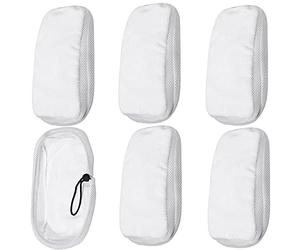 Spares2go Hard Floor Cleaning Cloth Pads compatible with Addis 347361 10 in 1 Steam Cleaner Mop (Pack of 6)