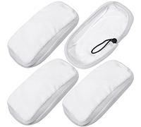 SPARES2GO Hard Floor Cleaning Cloth Pads for Morphy Richards 720021 720502 Steam Cleaner Mop (Pack of 4)