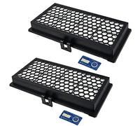 SPARES2GO HEPA Air Filter compatible with Miele C1 Classic Junior Ecoline Powerline Vacuum Cleaner (Pack of 2)