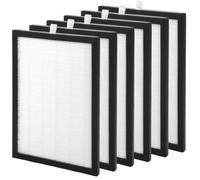 Spares2go HEPA Filter for MEACO Dehumidifier 10L 12L Arete One Two Low Energy Filters Rectangular (Pack of 6 Filters)