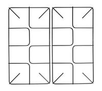 Spares2Go Hob Burner For Hotpoint Indesit Gas Pan Support Stand Large Rack 455mm X 245mm X 2