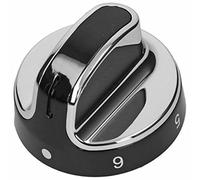 Spares2go Hob Control Switch Knob for Stoves Fits New World Oven Cooker | Black / Silver, Fits models: 444442168 444442169 444442170 444442175 444442178 444442179 444442180 444442186 444442687 + more