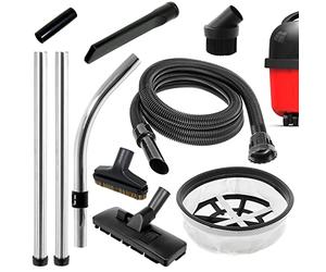 SPARES2GO Hose Filter Rods Brush Tools Kit for Numatic Henry Hetty Vacuum | 2.5m Long Pipe, Full Service Tool Set, Restores Your Cleaner, Fits 12": Henry, Hetty, Harry, Charles, Nuvac, James, George