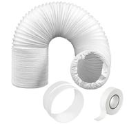 SPARES2GO Hose Pipe PVC Duct Extension Kit for Black & Decker Air Conditioner (6m, 5 Inches, 125mm)