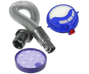 SPARES2GO Hose + Pre & Post Motor HEPA Filter Kit Compatible with Dyson DC25 DC25i Vacuum Cleaner