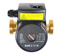 SPARES2GO Hot Water Circulator Pump Universal Bronze Three Speed Circulation System (45W, 230V, 50Hz, 130mm)