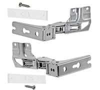 Spares2go Integrated Door Hinge Pair compatible with Miele Fridge Freezer (Top Left, Bottom Right + Upper Right, Lower Left, 3704 5.0, 3306 5.0, 3307 5.0)