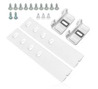 Spares2go Integrated Fridge Door Slide Mounting Universal Bracket Fixing Kit with Screws (Pack of 2 Sliders)