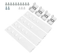 Spares2go Integrated Fridge Door Slide Mounting Universal Bracket Fixing Kit with Screws (Pack of 4)