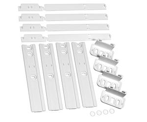 Spares2go Integrated Fridge Door Slide Mounting Universal Bracket Installation Fixing Kit (pack of 4)