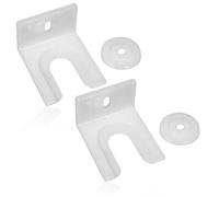 SPARES2GO Integrated Fridge/Freezer Door Clip Fixing Bracket compatible with Hoover Built-in x 2