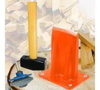 Spares2Go Kindling Splitter Club Hammer Blade Sharpener Chisel Log Wood Splitting Kit