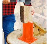 Spares2Go Kindling Splitter Log Wedge Firewood Splitting Heavy Duty Mounting Wood Timber Chisel