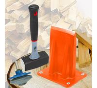 Spares2Go Kindling Splitter Lump Hammer Blade Sharpener Chisel Log Wood Splitting Kit