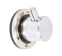 Spares2go Knob Control Switch for Britannia Oven Cooker Grill (Silver/Black)