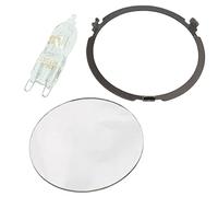 SPARES2GO Lamp Cover Ring Repair Set compatible with Bosch Cooker Hood