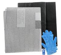 SPARES2GO Large Cooker Hood Grease Filters for Belling Vent Extractor Fans (2 x Filter, Cut to Size - 100 cm x 47 cm)