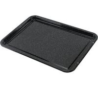 Spares2Go Large Enamel Oven Shallow Baking Tray Sheet Raised Centre Non Stick Pan