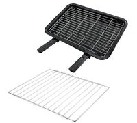 Spares2go Large Grill Pan, Rack & Dual Detachable Handles with Adjustable Shelf for Rangemaster Oven Cookers
