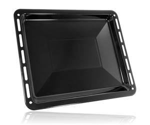 SPARES2GO Large Vitreous Enamel Oven Baking Tray Compatible with Howdens, Lamona (455mm x 375mm)